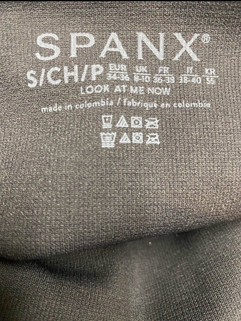 SPANX LOOK AT ME NOW BLACK LEGGINGS SIZE SMALL PETITE🌸